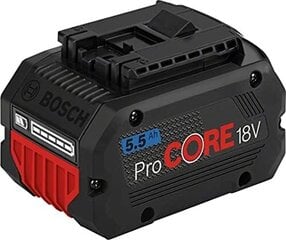 Bosch Professional 18V sistēma Akku Procore18v 5.5 AH (18 V, 955 g, kastē) cena un informācija | Bosch Akumulatori, lādētāji | 220.lv