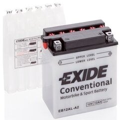 Exide moto akumulators 12V 12Ah YB12AL-A2 134x80x160-+ cena un informācija | Exide Auto preces | 220.lv