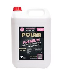 Антифриз, охлаждающая жидкость POLAR Long Life (красный) G12 EVO, -37*C, 5л цена и информация | Очищающие и охлаждающие жидкости | 220.lv