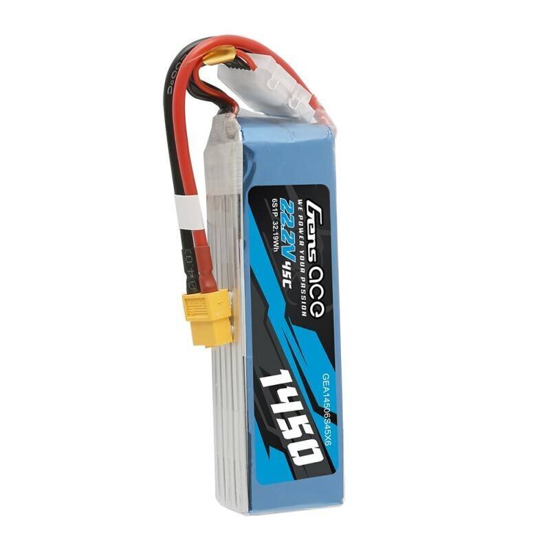 Gens Ace baterija LiPo 1450mAh 22.2V 45C 6S1P цена и информация | Akumulatori | 220.lv