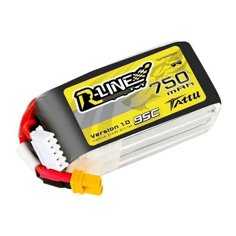 Tattu baterija Gens Ace R-Line 750MAH 14,8V 95C 4S1P XT30 cena un informācija | Akumulatori | 220.lv