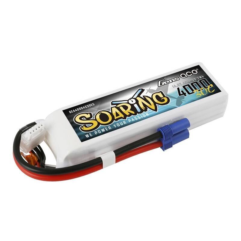 Gens Ace baterija Soaring LiPo 4000mAh 14.8V 4S1P цена и информация | Akumulatori | 220.lv