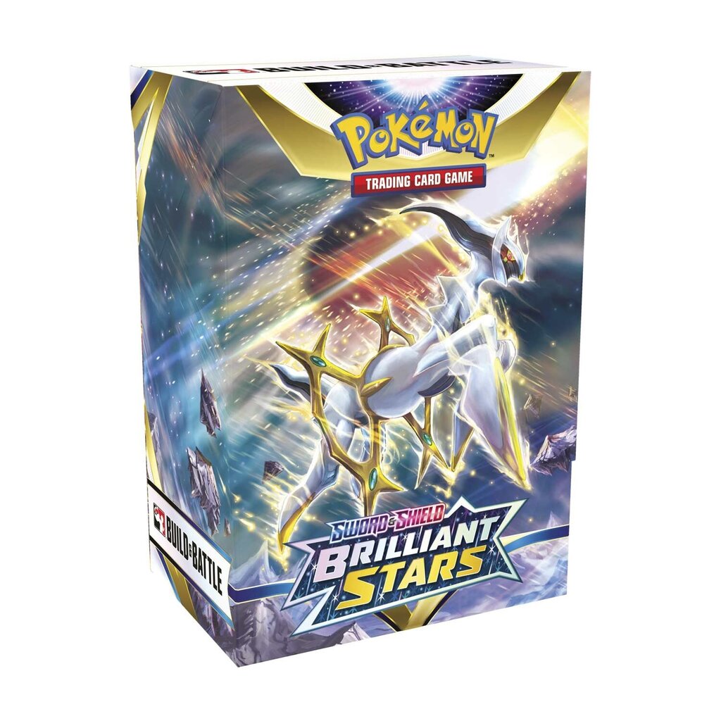 Pokemon TCG - Sword & Shield 9 Brilliant Stars Build & Battle Stadium Box.  цена | 220.lv