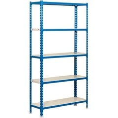 Simonrack Plaukti SimonRack Zils Balts Metāls (180 x 80 x 40 cm) cena un informācija | Plaukti | 220.lv