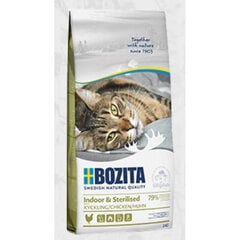 Bozita Indoor & Sterilized Chicken, 10kg - sausā barība ar vistu sterilizētiem kaķiem, Z 010102 cena un informācija | Sausā barība kaķiem | 220.lv