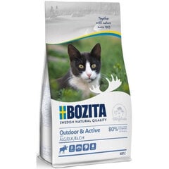 Bozita Outdoor & Active Elk, 2kg - sausā barība ar alni aktīviem un āra kaķiem, Z 010174 cena un informācija | Sausā barība kaķiem | 220.lv