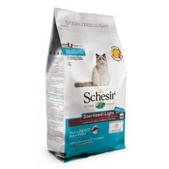 Schesir Sterilized & Light Fish, 10kg - sausā barība ar zivīm sterilizētiem kaķiem un kaķiem ar lieko svaru, Z 010001 цена и информация | Сухой корм для кошек | 220.lv