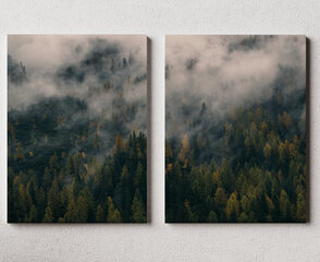 Диптих Лес в тумане, 140x100 см, Wolf Kult цена и информация | Картины | 220.lv