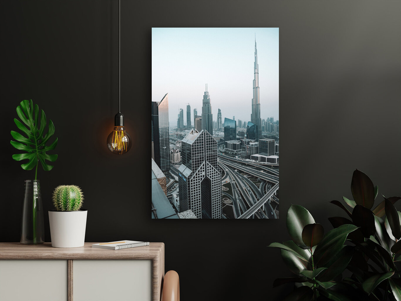 Glezna Dubaija miglā, 40x60 cm cena un informācija | Gleznas | 220.lv