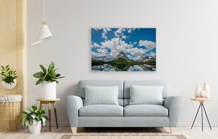Glezna Kalni mākoņos, 100x70 cm cena un informācija | Gleznas | 220.lv