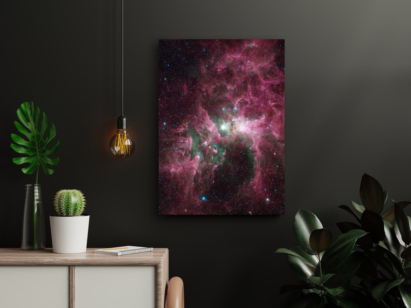 Glezna Kosmiskā migla, 40 x 60 cm цена и информация | Gleznas | 220.lv