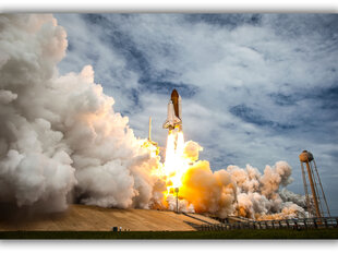 Картина Взлет космического корабля, 40x60 см цена и информация | Картины | 220.lv