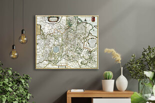Glezna Lietuvas lielkņazistes karte (1684), 60x50 cm cena un informācija | Gleznas | 220.lv