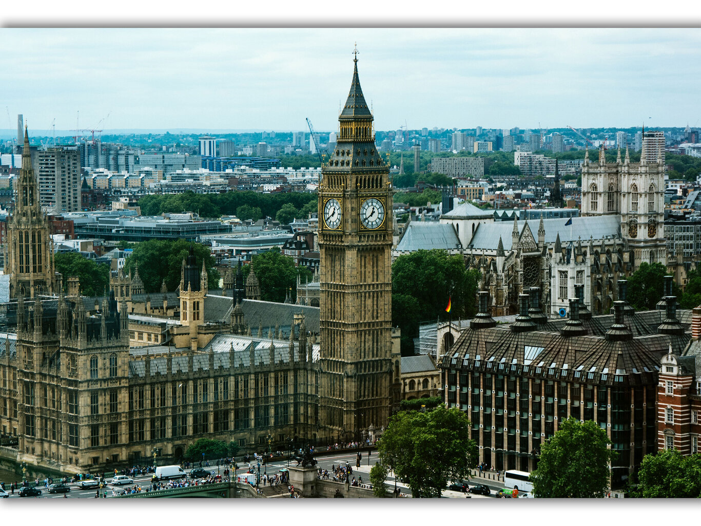 Glezna Londonas panorāma, 100x70 cm cena un informācija | Gleznas | 220.lv