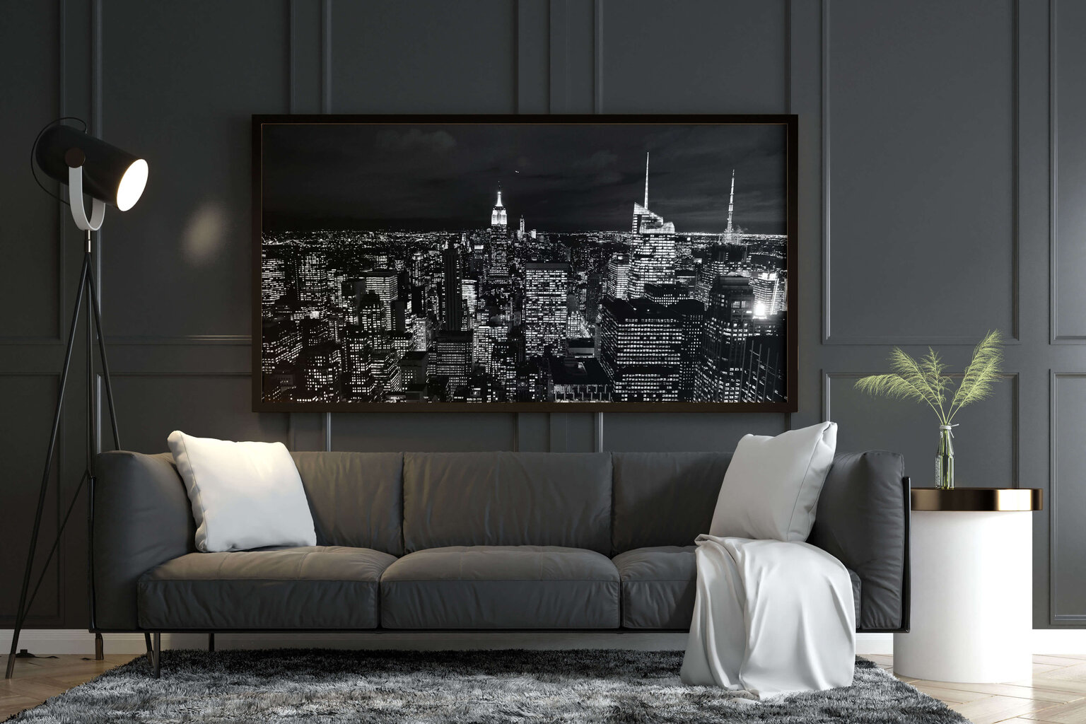 Glezna Manhetenas Panorāma, 100x70 cm цена и информация | Gleznas | 220.lv