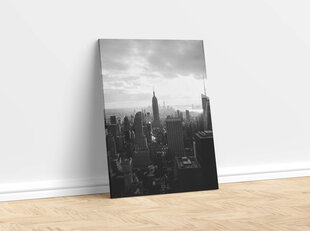 Glezna Melnbaltā Ņujorka, 100x70 cm cena un informācija | Gleznas | 220.lv