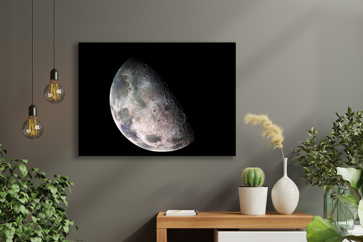 Glezna Mēness, 30x40 cm цена и информация | Gleznas | 220.lv