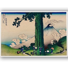 Glezna Misima pāreja Kai provincē, Kacušika Hokusai, 100x70 cm, Wolf Kult cena un informācija | Gleznas | 220.lv