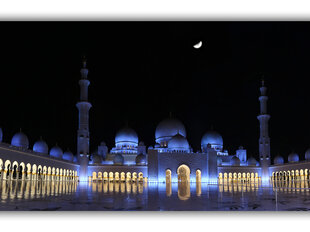 Картина Ночной Дубай, 100x70 см цена и информация | Картины | 220.lv