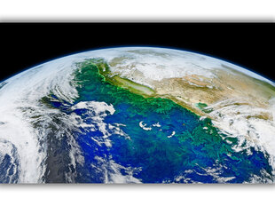 Glezna Planēta Zeme, 100x70 cm cena un informācija | Gleznas | 220.lv