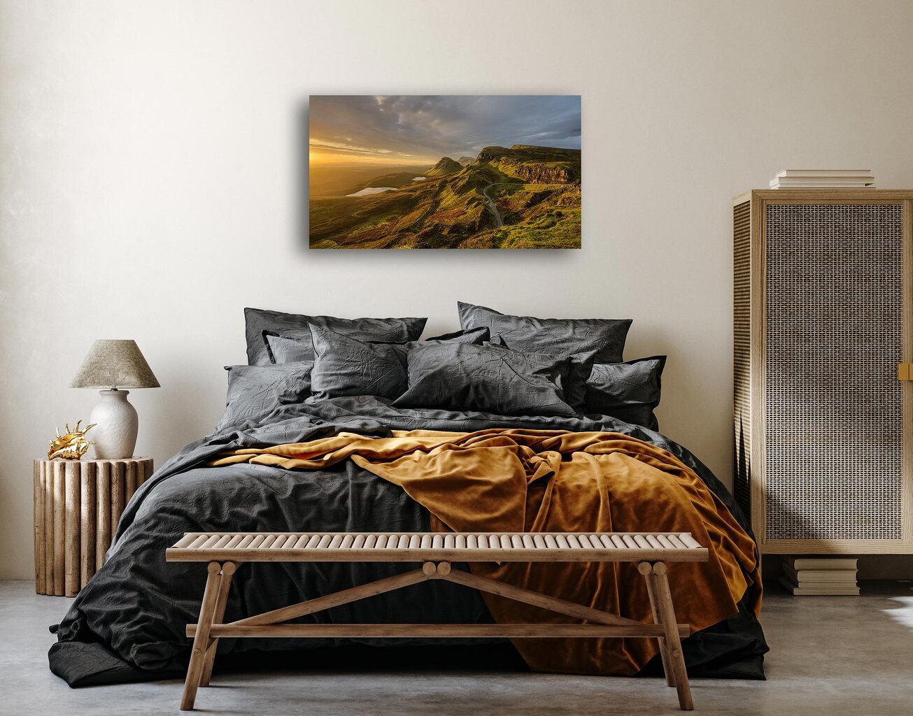 Glezna Saullēkts kalnos, 30x40 cm cena un informācija | Gleznas | 220.lv