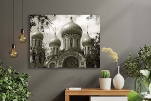 Glezna Svētā Konstantīna un Mihaila baznīca Viļņā (sēpija), 100x70 cm cena un informācija | Gleznas | 220.lv