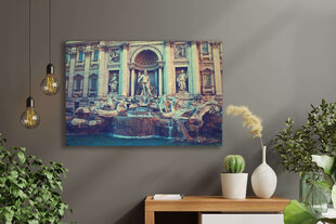 Картина Фонтан Треви, 100x70 см, Wolf Kult цена и информация | Картины | 220.lv