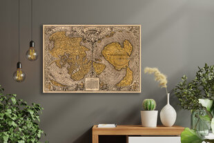 Glezna Vecās pasaules karte 1531, 30x40 cm, Wolf Kult cena un informācija | Gleznas | 220.lv