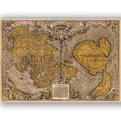 Картина Карта Старого Света 1531, 60x80 см, Wolf Kult цена и информация | Картины | 220.lv