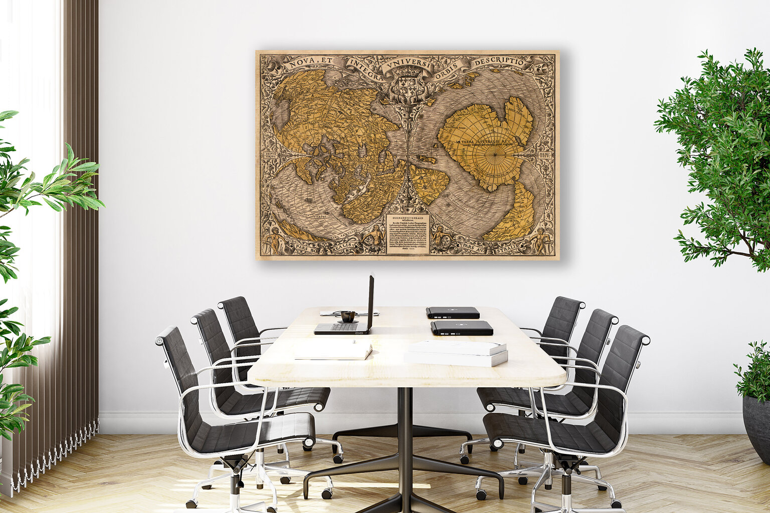 Glezna Vecās pasaules karte 1531, 60x80 cm, Wolf Kult cena un informācija | Gleznas | 220.lv