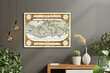 Glezna Vecās pasaules karte 1587, 40x60 cm, Wolf Kult cena un informācija | Gleznas | 220.lv
