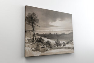 Glezna Viļņas ainava, 100x70 cm, Wolf Kult cena un informācija | Gleznas | 220.lv