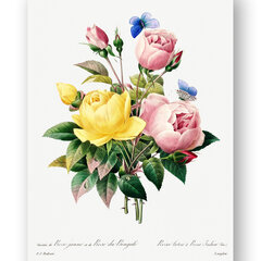Glezna Vintāžas ziedi II, 30x40 cm, Wolf Kult cena un informācija | Gleznas | 220.lv