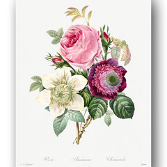 Glezna Vintāžas ziedi III, 30x40 cm, Wolf Kult cena un informācija | Gleznas | 220.lv