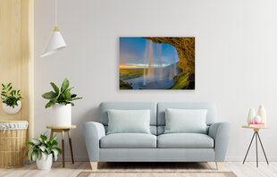 Glezna Zelta ūdenskritums, 30x40 cm cena un informācija | Gleznas | 220.lv
