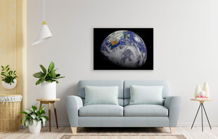 Glezna Zeme no kosmosa, 100x70 cm cena un informācija | Gleznas | 220.lv
