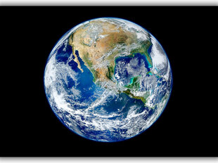 Glezna Zeme no satelīta, 30x40 cm cena un informācija | Gleznas | 220.lv