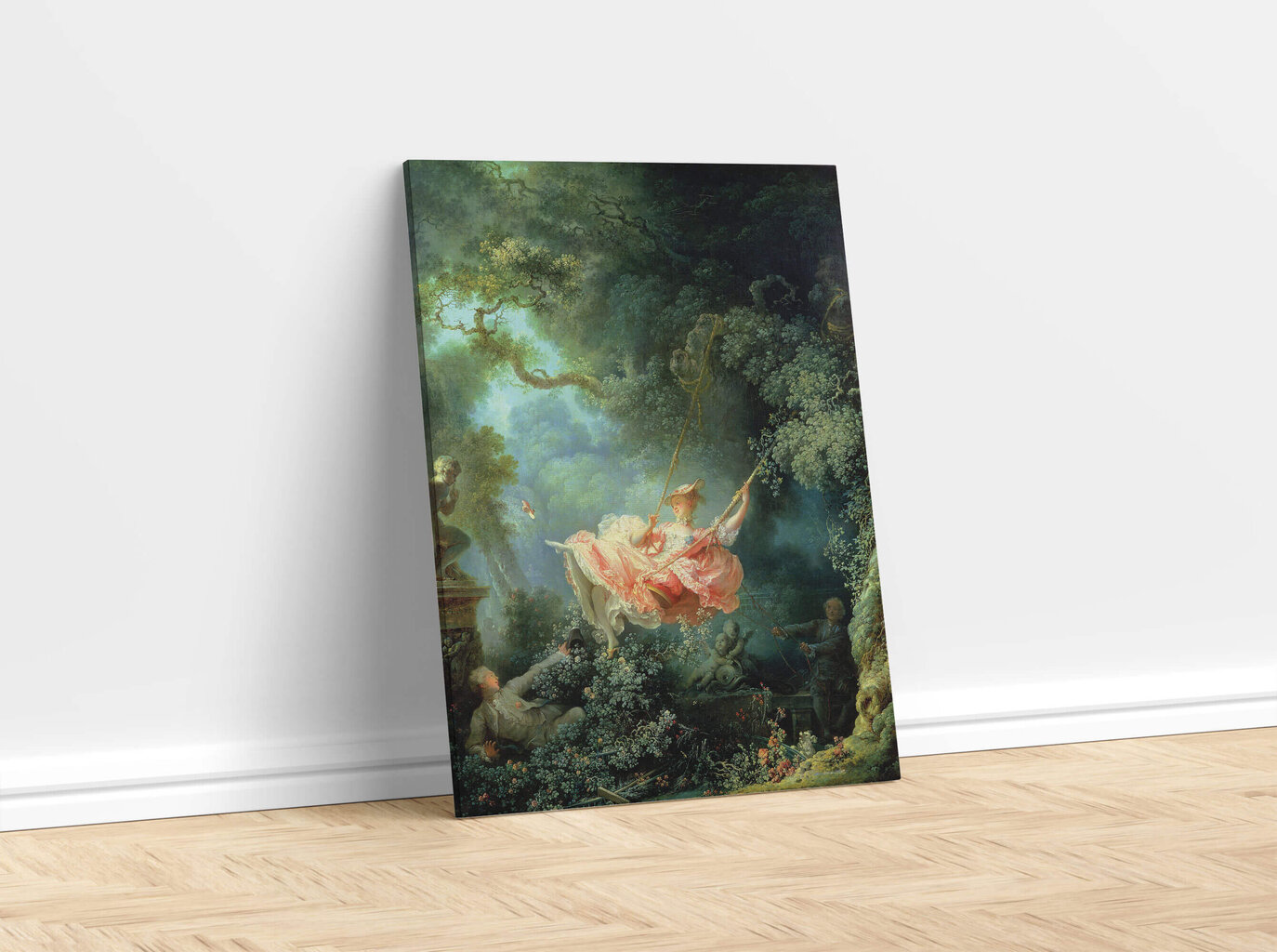 Gleznas reprodukcija Šūpoles (Žans Onorē Fragonārs), 30x40 cm cena un informācija | Gleznas | 220.lv