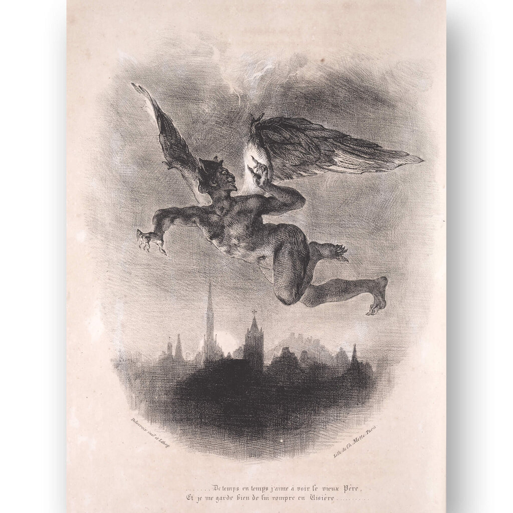 Plakāts Lidojošais velns, 42x59 cm (A2), Wolf Kult cena un informācija | Gleznas | 220.lv