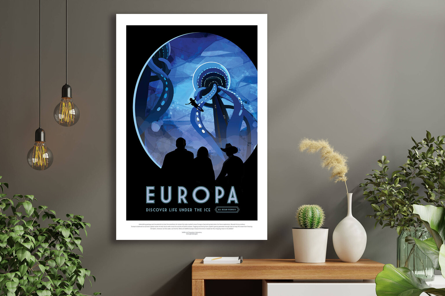 Plakāts NASA: Eiropa, 59 x 84 cm (A1), цена и информация | Gleznas | 220.lv