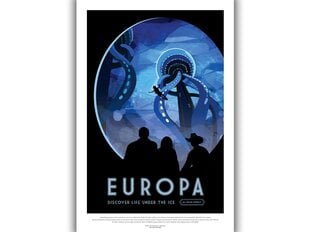 Плакат НАСА: Европа, 59 x 84 см (A1), цена и информация | Картины | 220.lv