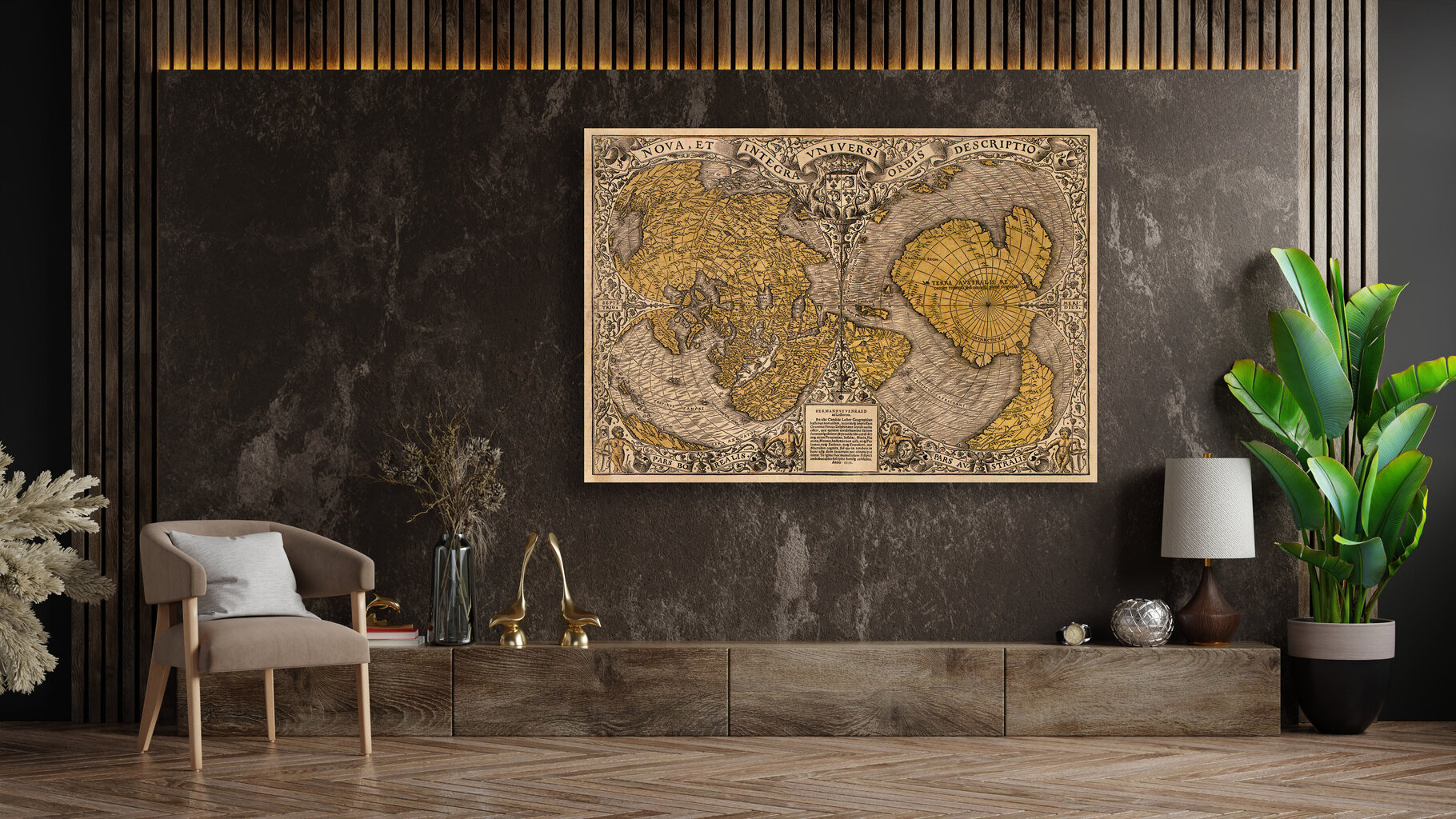 Plakāts Vecās pasaules karte 1531, 59x84 cm (A1), Wolf Kult cena un informācija | Gleznas | 220.lv