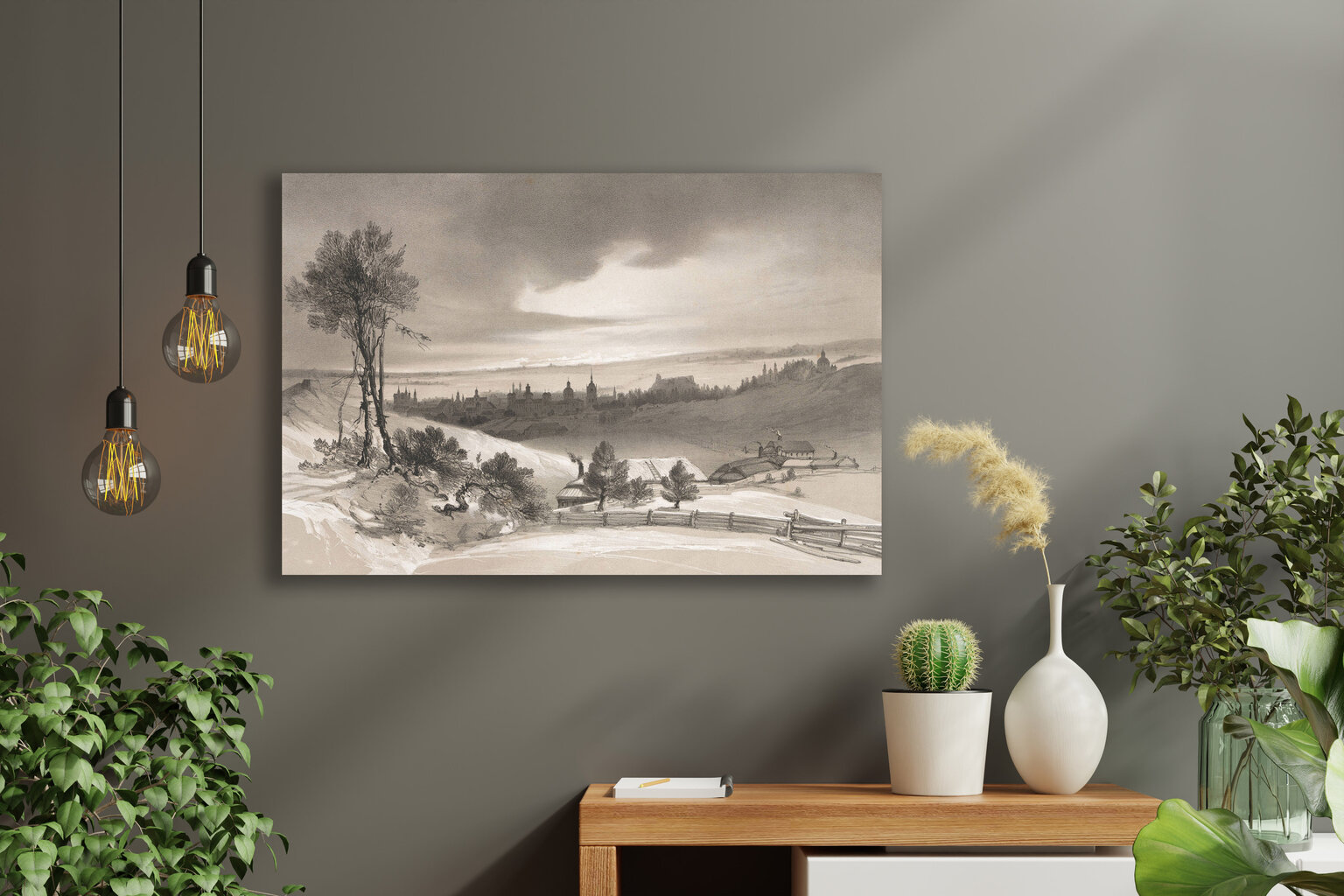 Plakāts Viļņas ainava, 42x59 cm (A2), Wolf Kult cena un informācija | Gleznas | 220.lv