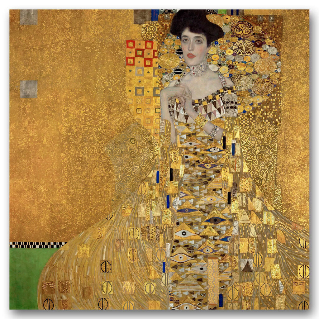 Reprodukcija Adeles Blohas-Baueres portrets I, Gustavs Klimts, 50x50 cm cena un informācija | Gleznas | 220.lv