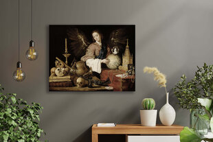 Репродукция Аллегория тщеславия (Антонио де Переда), 40x35 см цена и информация | Картины | 220.lv