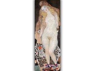 Reprodukcija Ādams un Ieva (1918), Gustavs Klimts, 100x35 cm cena un informācija | Gleznas | 220.lv