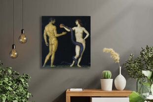 Репродукция Адам и Ева (Франц фон Штук), 60x60 см цена и информация | Картины | 220.lv