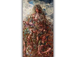Reprodukcija Daba vai pārpilnība (Leons Frederiks), 60x30 cm cena un informācija | Gleznas | 220.lv