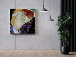 Reprodukcija Danaja, Gustavs Klimts, 40x40 cm cena un informācija | Gleznas | 220.lv