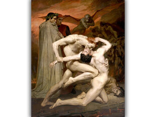Reprodukcija Dante un Vergilijs (Viljams Ādolfs Bugro), 100x70 cm cena un informācija | Gleznas | 220.lv